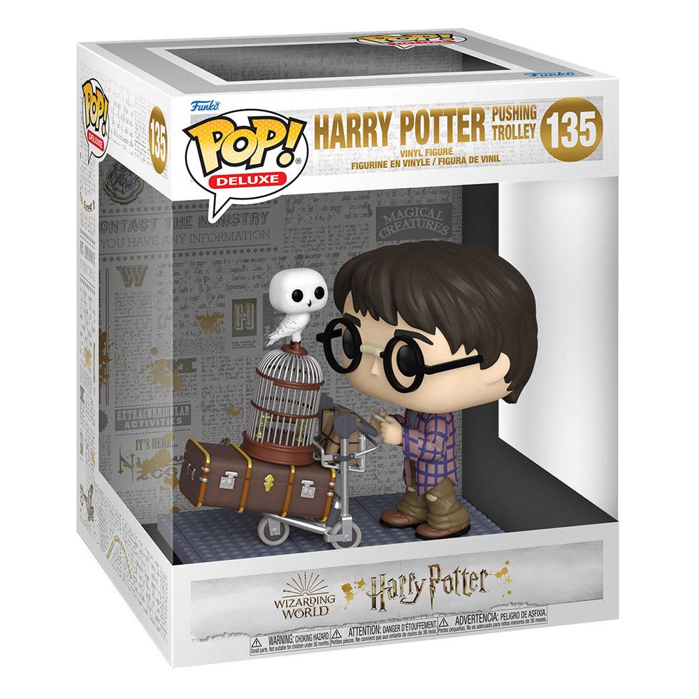 FUNKO POP! MOVIE - Deluxe Harry Potter - Harry Potter Pushing Trolley #135 (POŠKOZENÝ BOX)