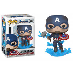 Avengers Endgame - Captain America w/Broken Shield & Mjolnir #573 (POŠKOZENÝ BOX))