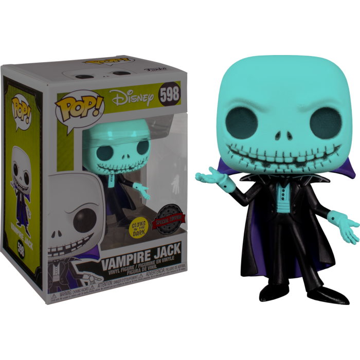 Nightmare Before Christmas - Vampire Jack (GITD) #598 + SOFT PROTECTOER