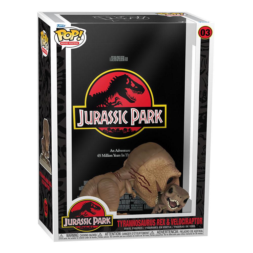 Movie Posters - Jurassic Park - Tyrannosaurus Rex & Velociraptor #03