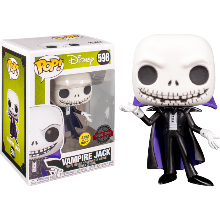 Nightmare Before Christmas - Vampire Jack (GITD) #598 + SOFT PROTECTOER